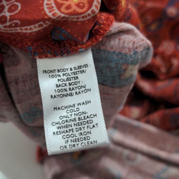 Loft Paisley Print Drop Shoulder Flutter Sleeve - Picture 6 of 6